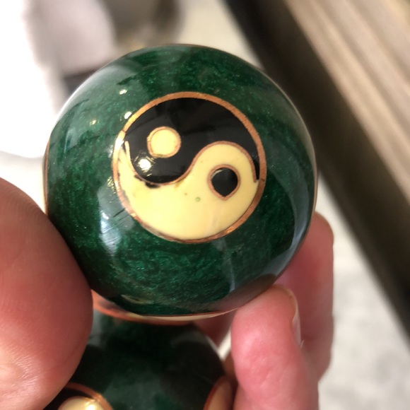 Chinese Health Exercise Stress Baoding Balls Relaxation Therapy YIN YANG - Picture 5 of 6